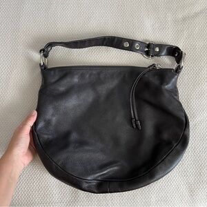 NWOT + duster bag Coach Y2K purse shoulder bag with dark brown pebble leather